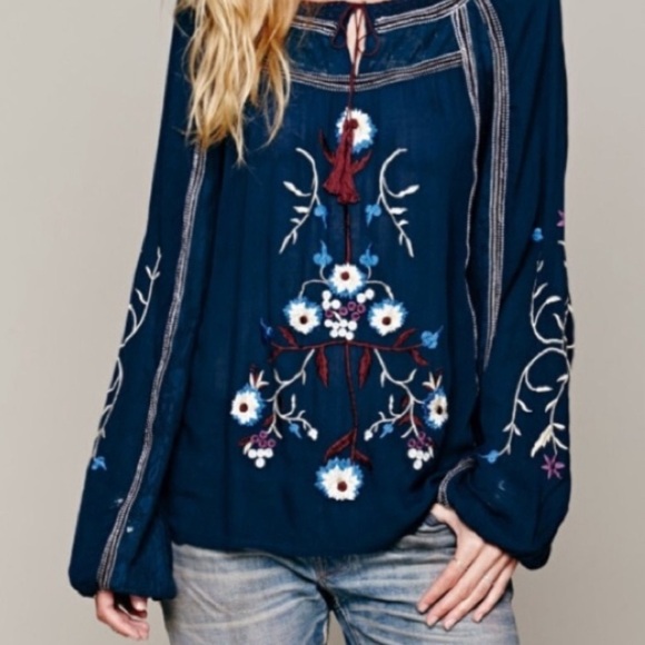 Free People Tops - Free people tiger lily blouse M
